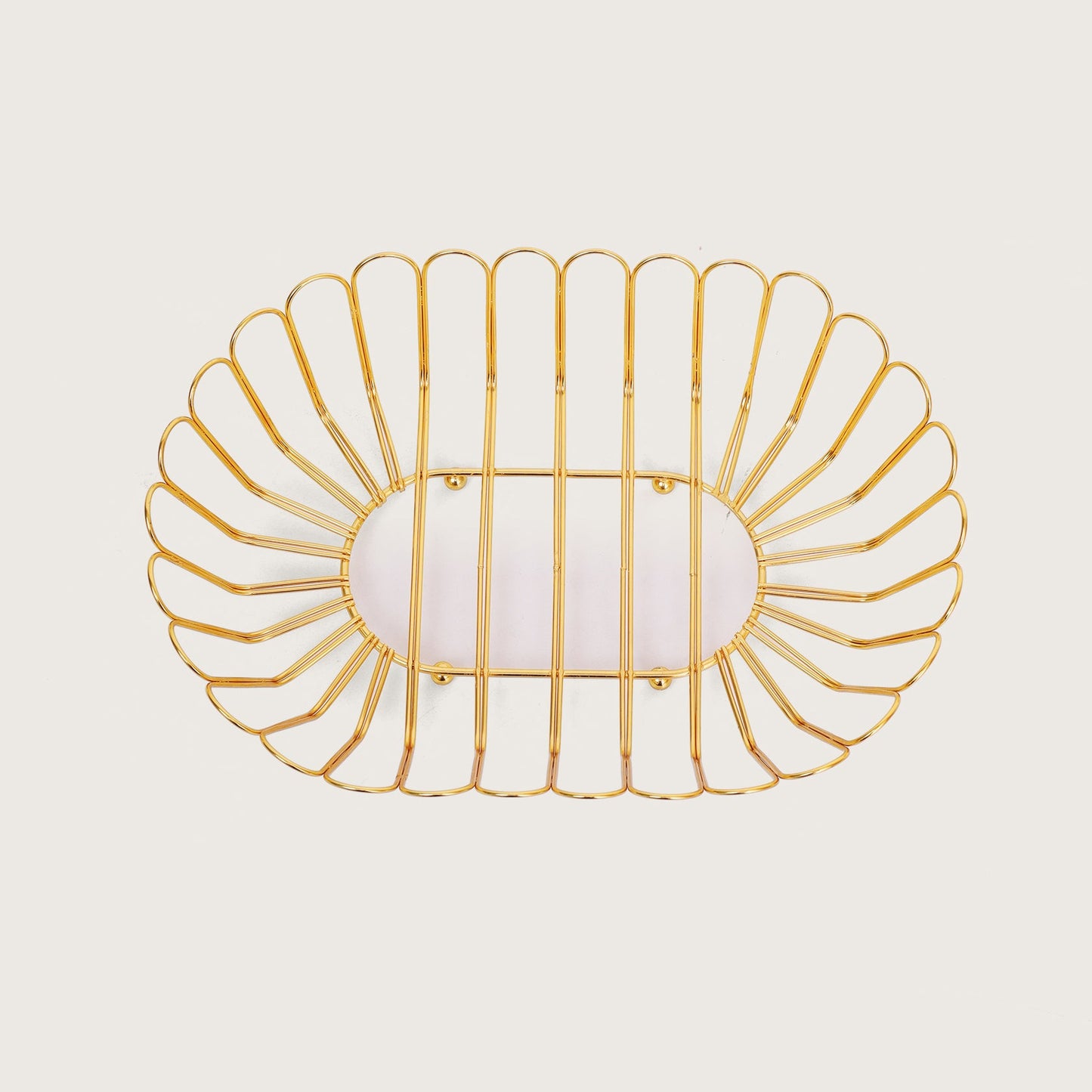 Wire Metal Basket - Gold