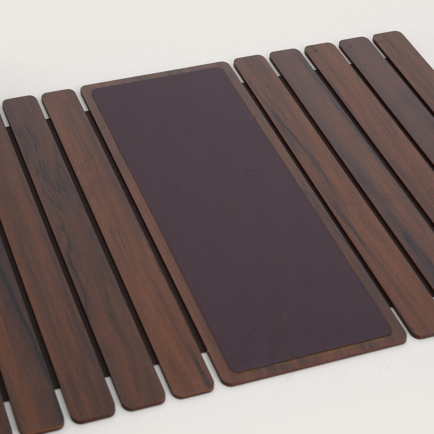 Elegant Flexible Sofa Armrest Tray Brown